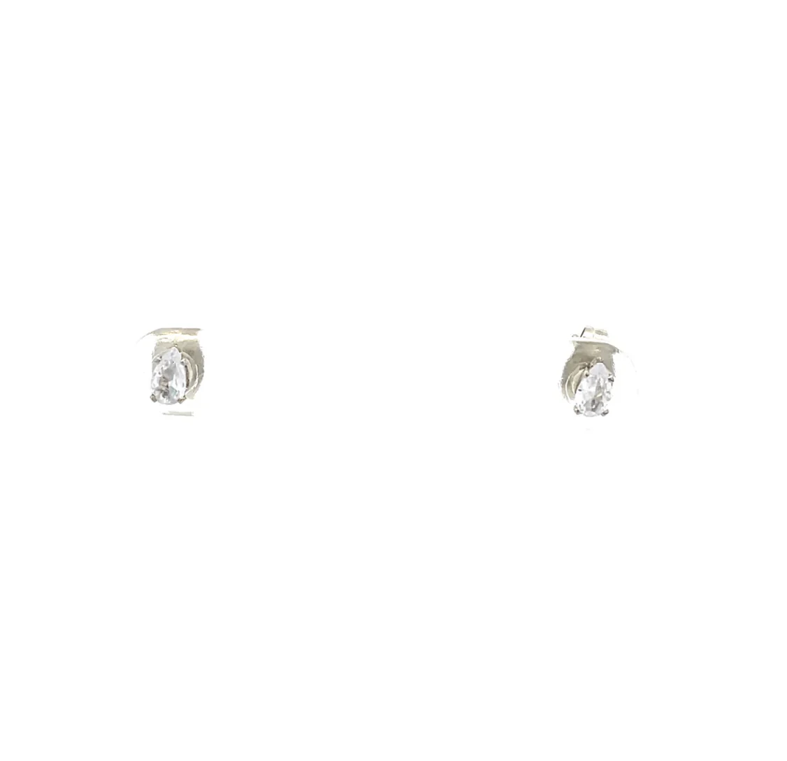 The One Jewelry Floor Cubic Zirconia Earrings - Pear - Image 2