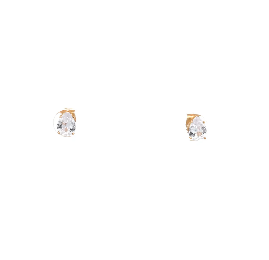 The One Jewelry Floor Cubic Zirconia Earrings - Pear - Image 5