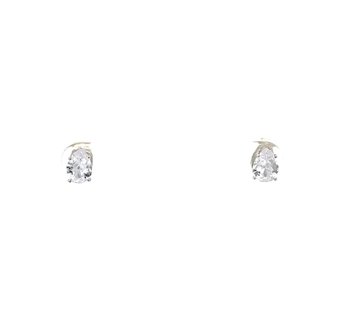 The One Jewelry Floor Cubic Zirconia Earrings - Pear - Image 6