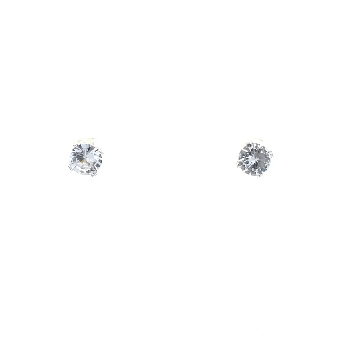 The One Jewelry Floor Cubic Zirconia Earrings - Round - Image 10