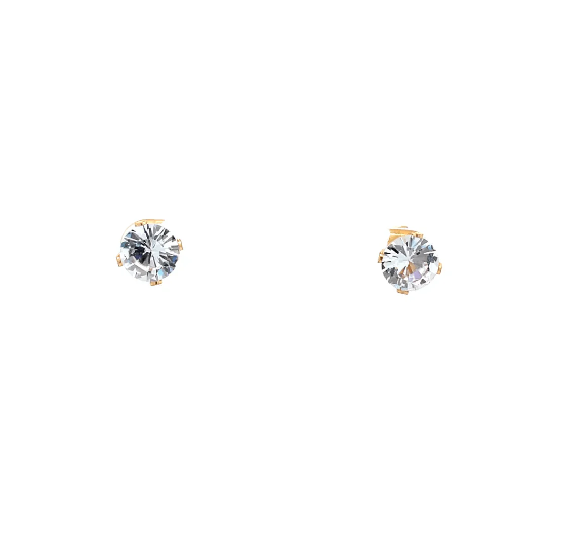 The One Jewelry Floor Cubic Zirconia Earrings - Round - Image 11