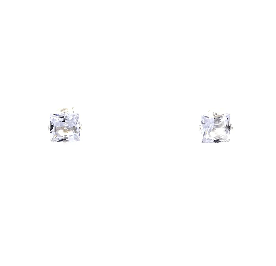 The One Jewelry Floor Cubic Zirconia Earrings - Square - Image 10