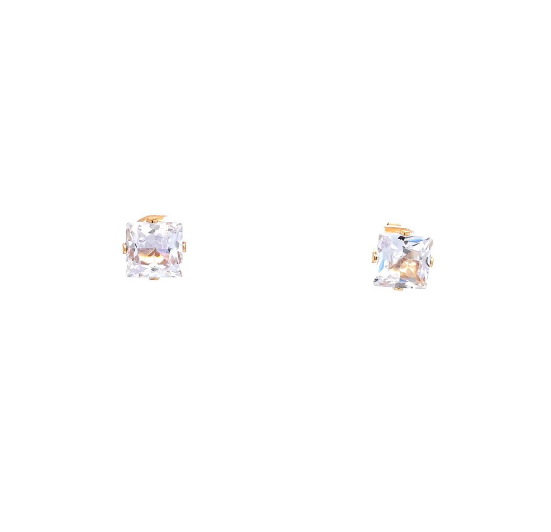 The One Jewelry Floor Cubic Zirconia Earrings - Square - Image 11