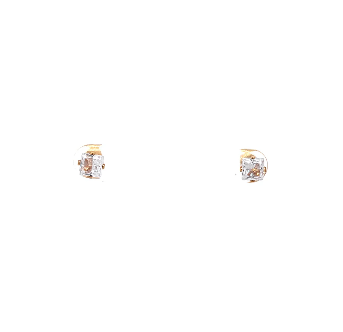 The One Jewelry Floor Cubic Zirconia Earrings - Square - Image 5