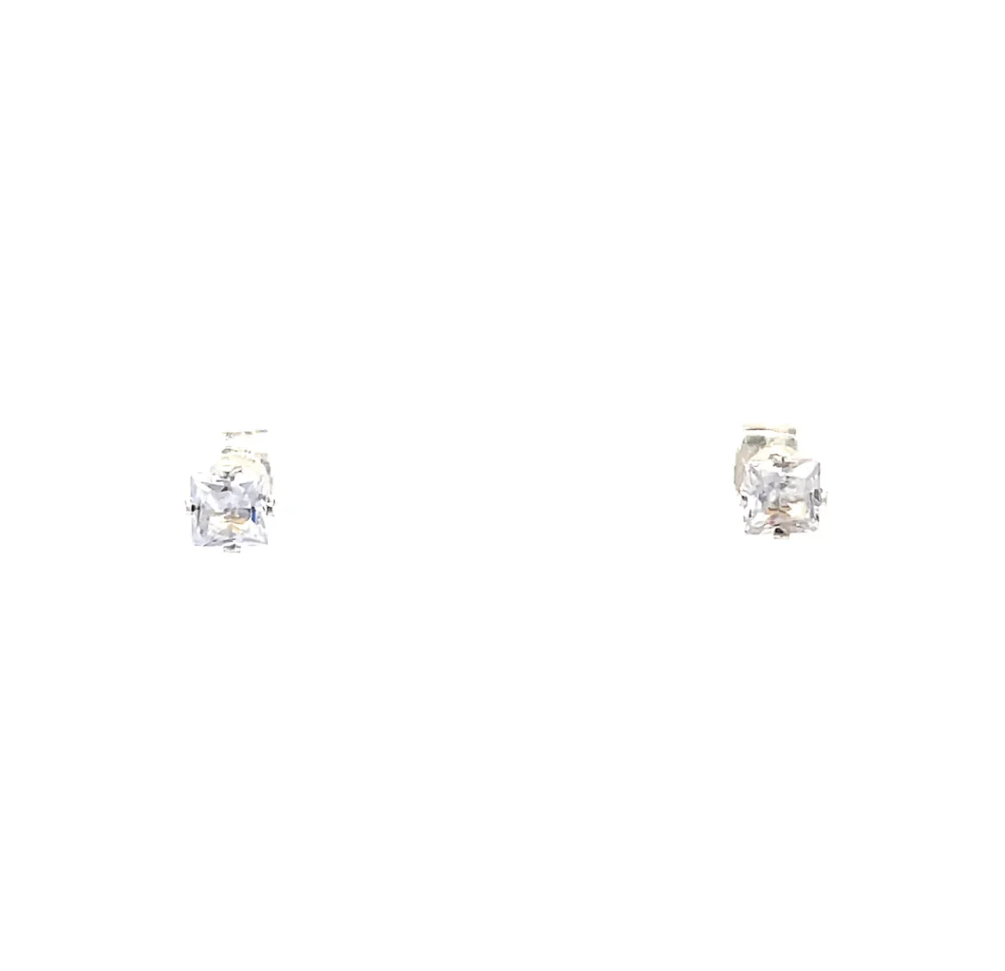 The One Jewelry Floor Cubic Zirconia Earrings - Square - Image 6