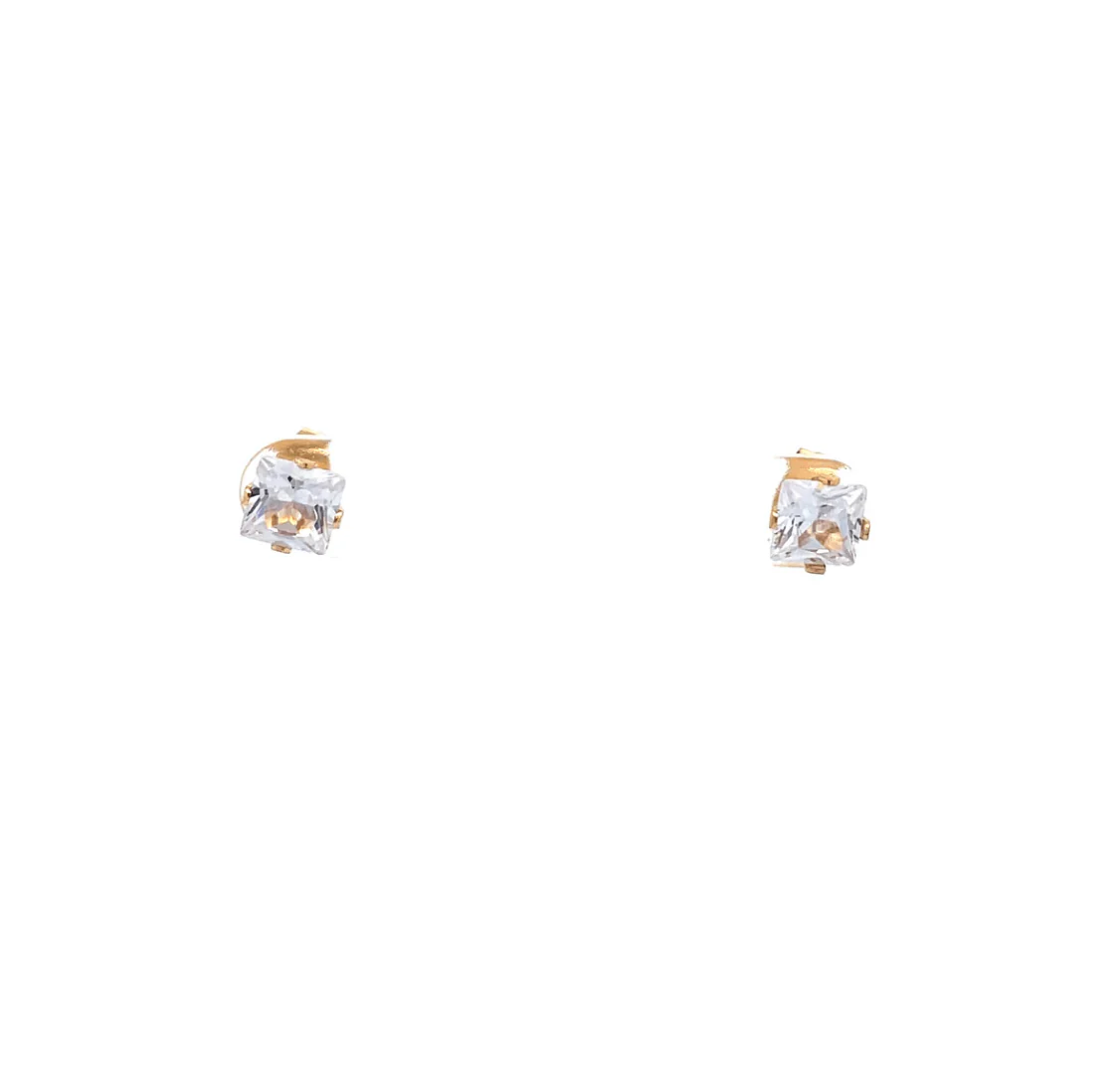 The One Jewelry Floor Cubic Zirconia Earrings - Square - Image 7