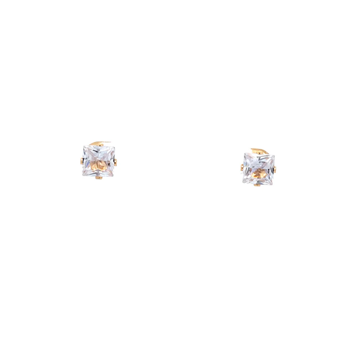 The One Jewelry Floor Cubic Zirconia Earrings - Square - Image 9