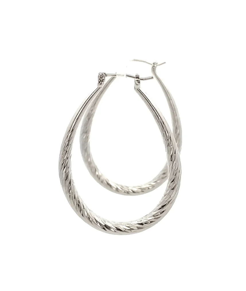 The One Jewelry Hollow Design Earring - Oval - Image 2