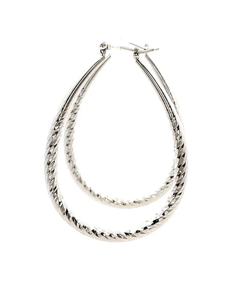 The One Jewelry Hollow Design Earring - Oval - Image 4