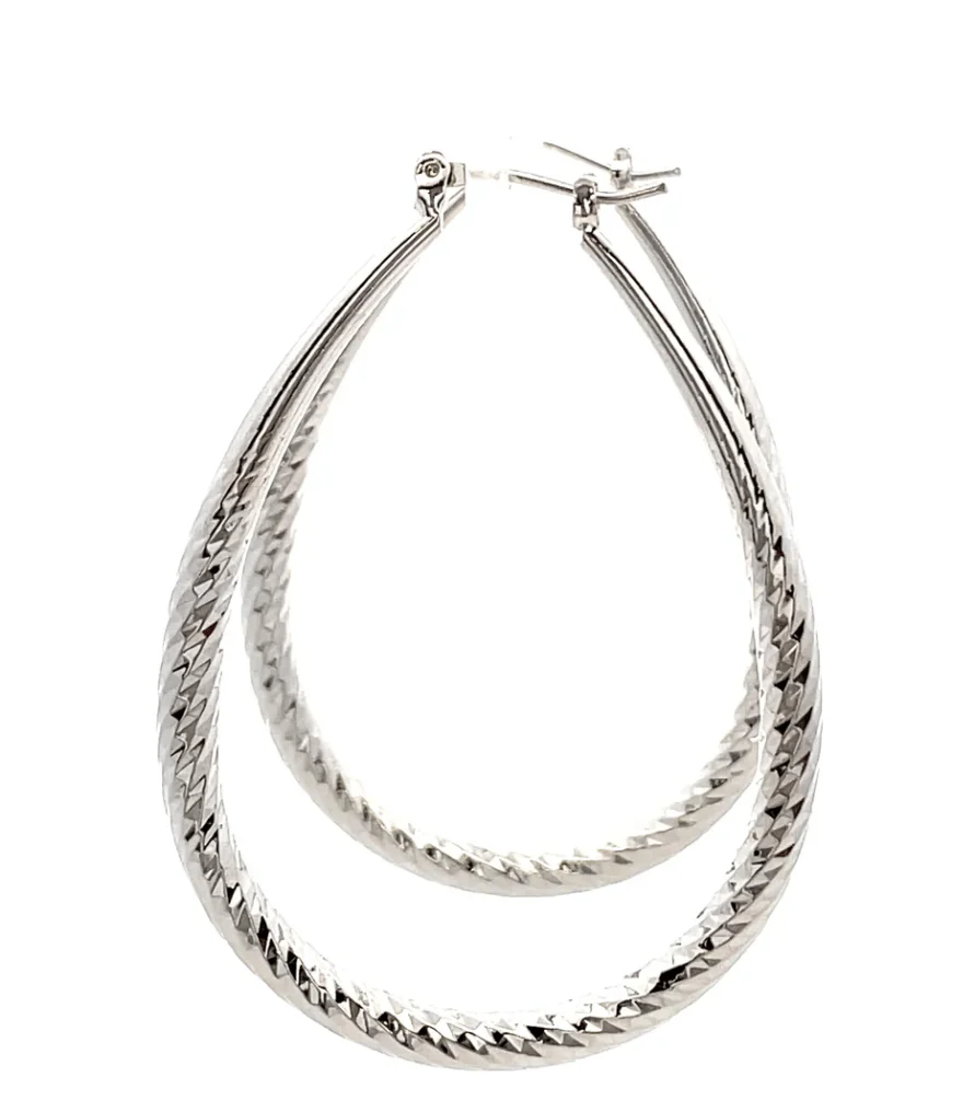 The One Jewelry Hollow Design Earring - Oval - Image 6