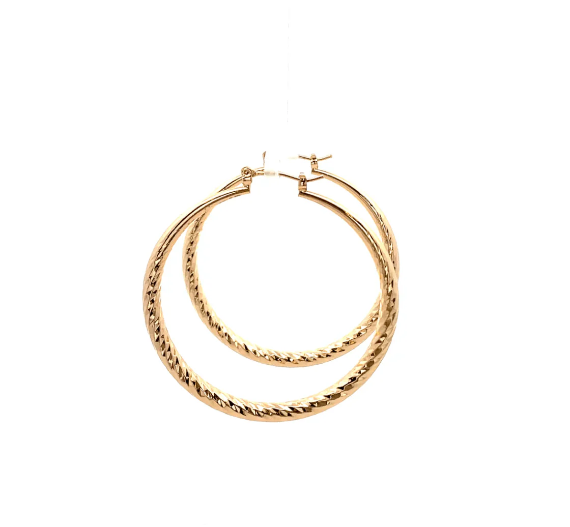 The One Jewelry Hollow Design Earring - Round - Image 2