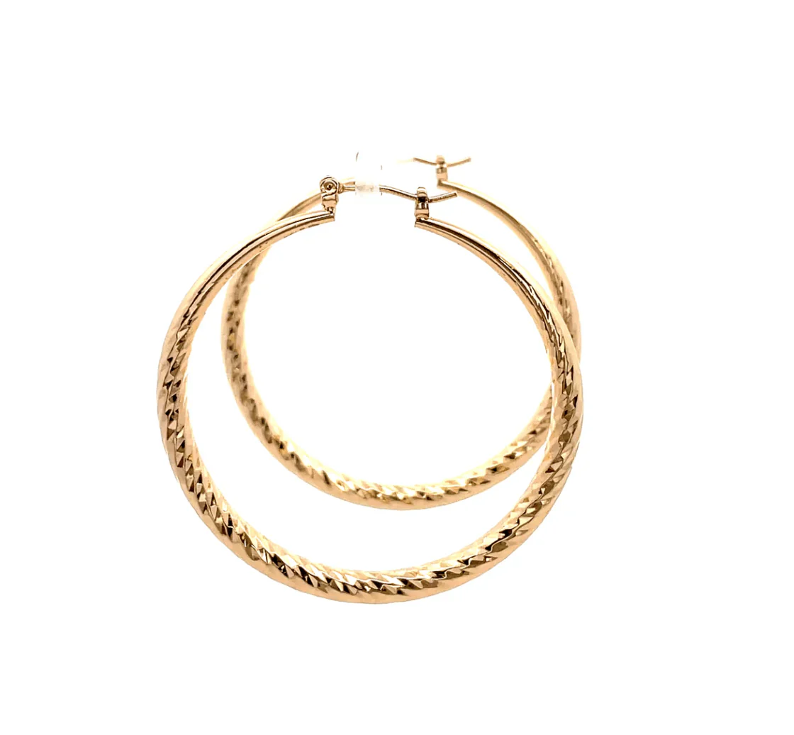 The One Jewelry Hollow Design Earring - Round - Image 3