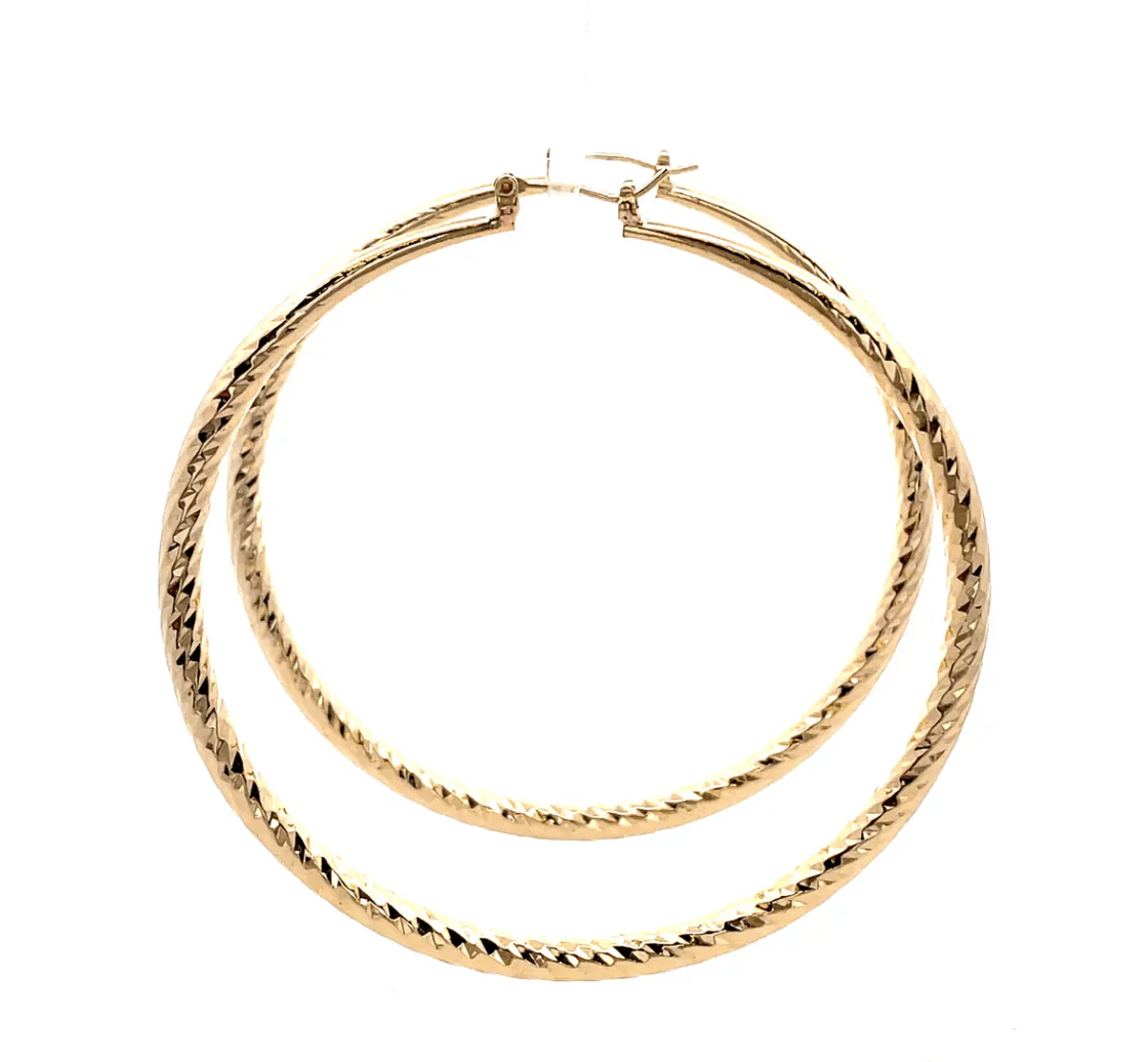The One Jewelry Hollow Design Earring - Round - Image 5