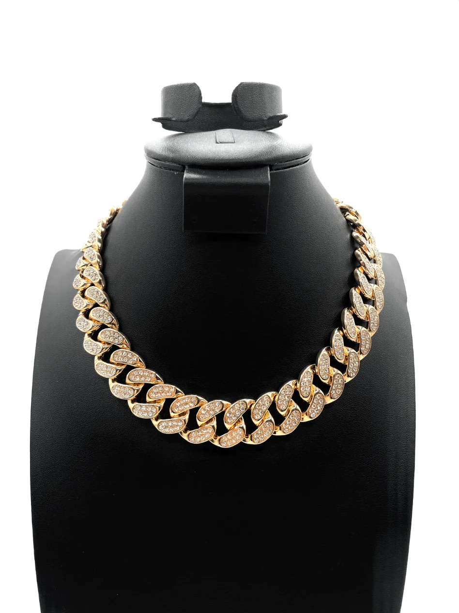 The One Jewelry Iced Out Diamond Gold Necklace - 12 Styles - Image 3