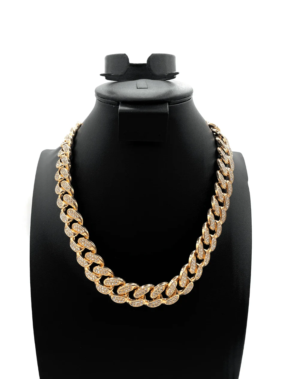 The One Jewelry Iced Out Diamond Gold Necklace - 12 Styles - Image 4