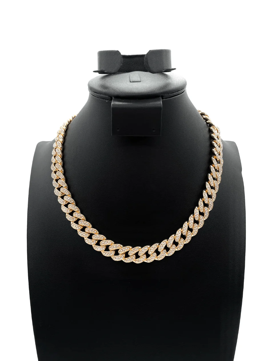 The One Jewelry Iced Out Diamond Gold Necklace - 12 Styles - Image 5