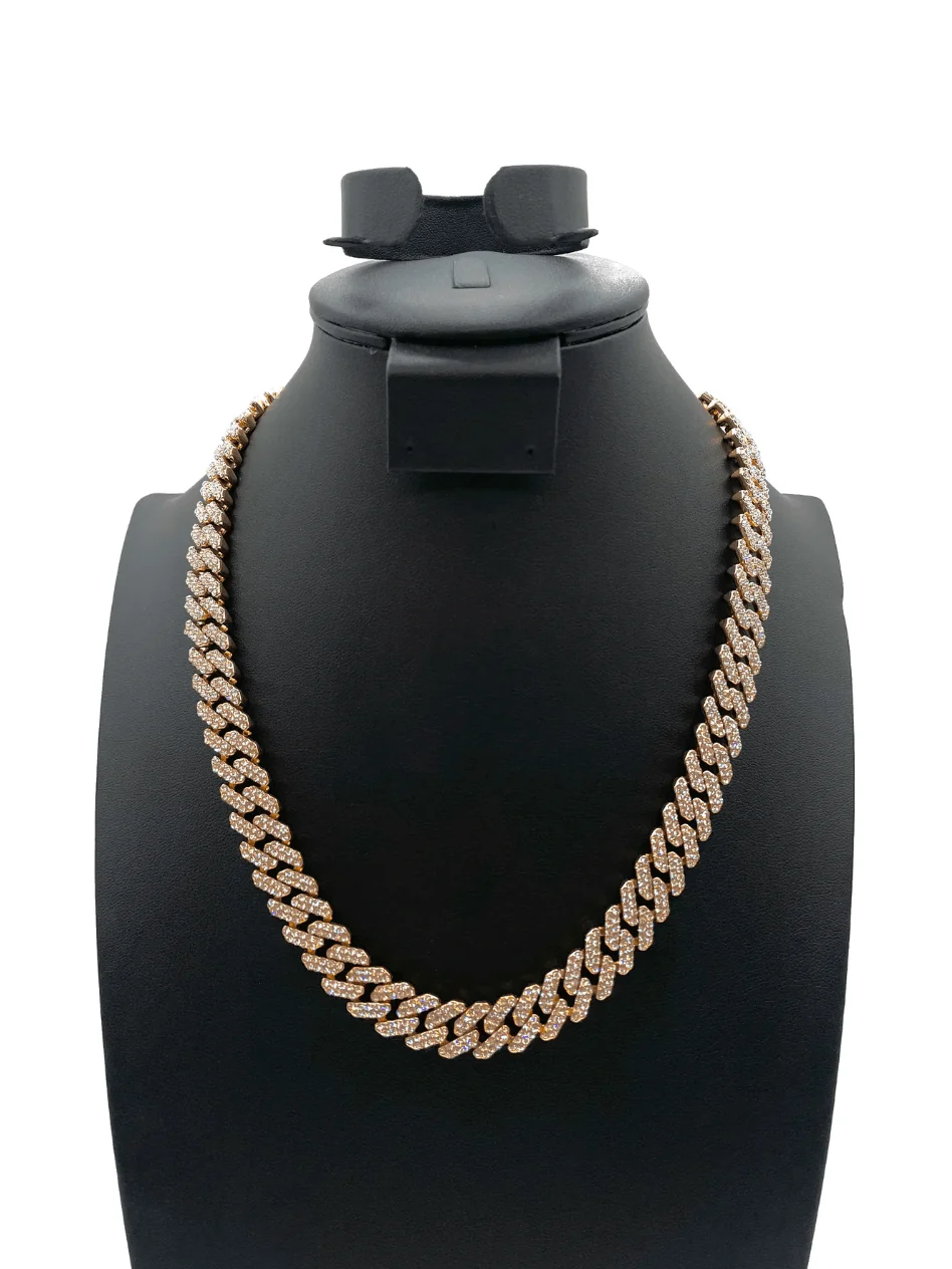 The One Jewelry Iced Out Diamond Gold Necklace - 12 Styles - Image 9