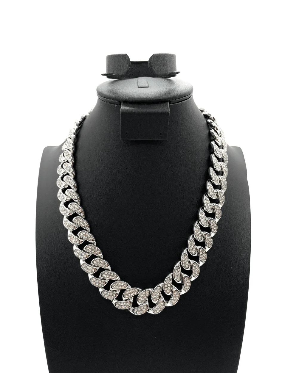 The One Jewelry Iced Out Diamond Silver Necklace - 9 Styles - Image 5