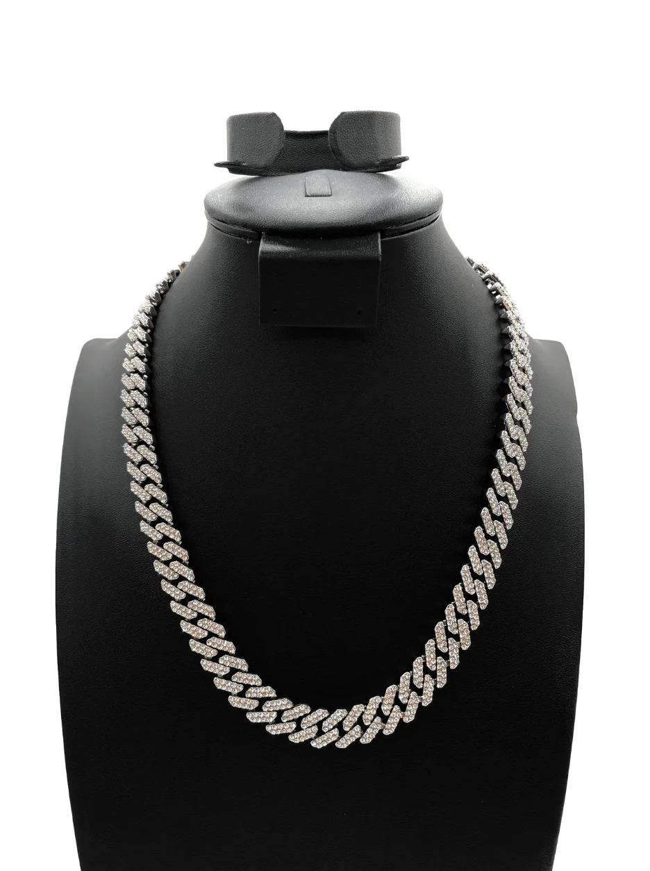 The One Jewelry Iced Out Diamond Silver Necklace - 9 Styles - Image 7