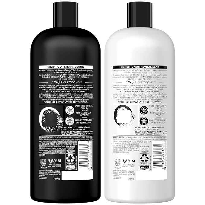 TRESemmé Flawless Curls Shampoo & Conditioner Set – 28 fl oz - Image 3