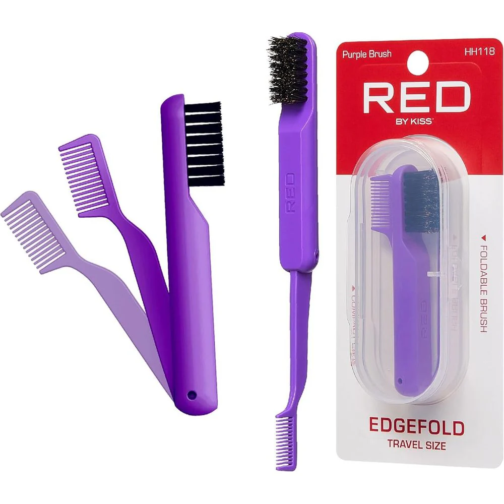 Red by Kiss Edge Fold Travel Size ā Folding Edge Brush - Image 2