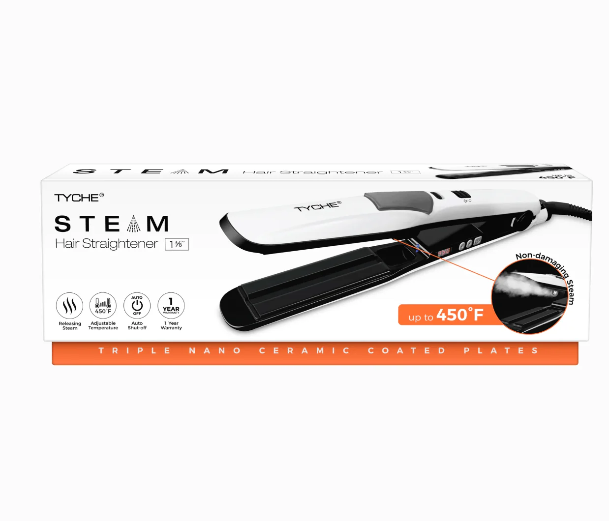 Tychee Steam Hair Straightener 1 3/8” - Image 4