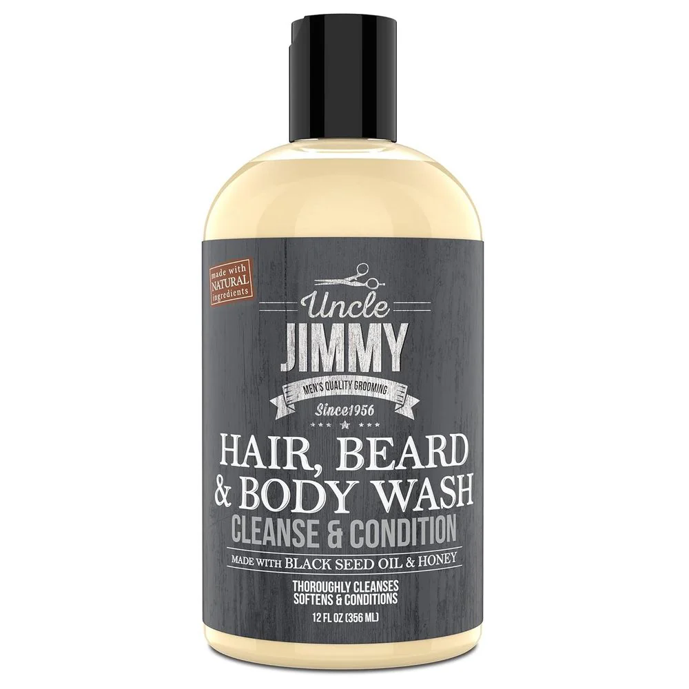 Uncle Jimmy Hair, Beard & Body Wash – 12 oz