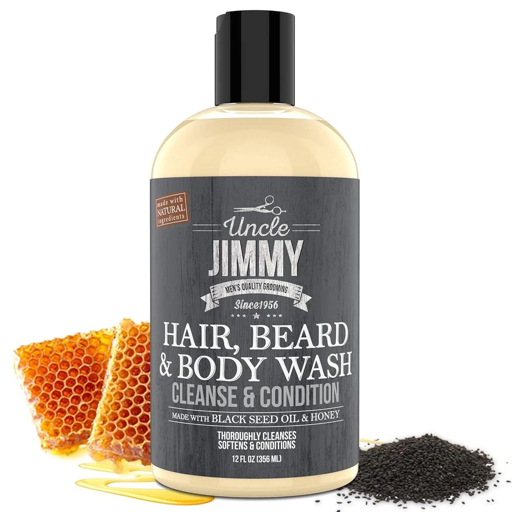 Uncle Jimmy Hair, Beard & Body Wash – 12 oz - Image 2