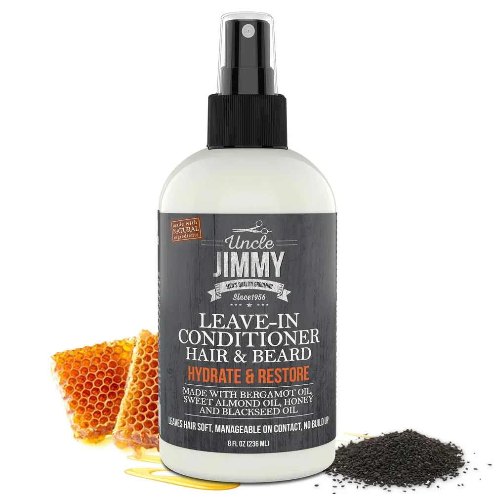 Uncle Jimmy Hair & Beard Leave-In Conditioner – 8oz - Image 2