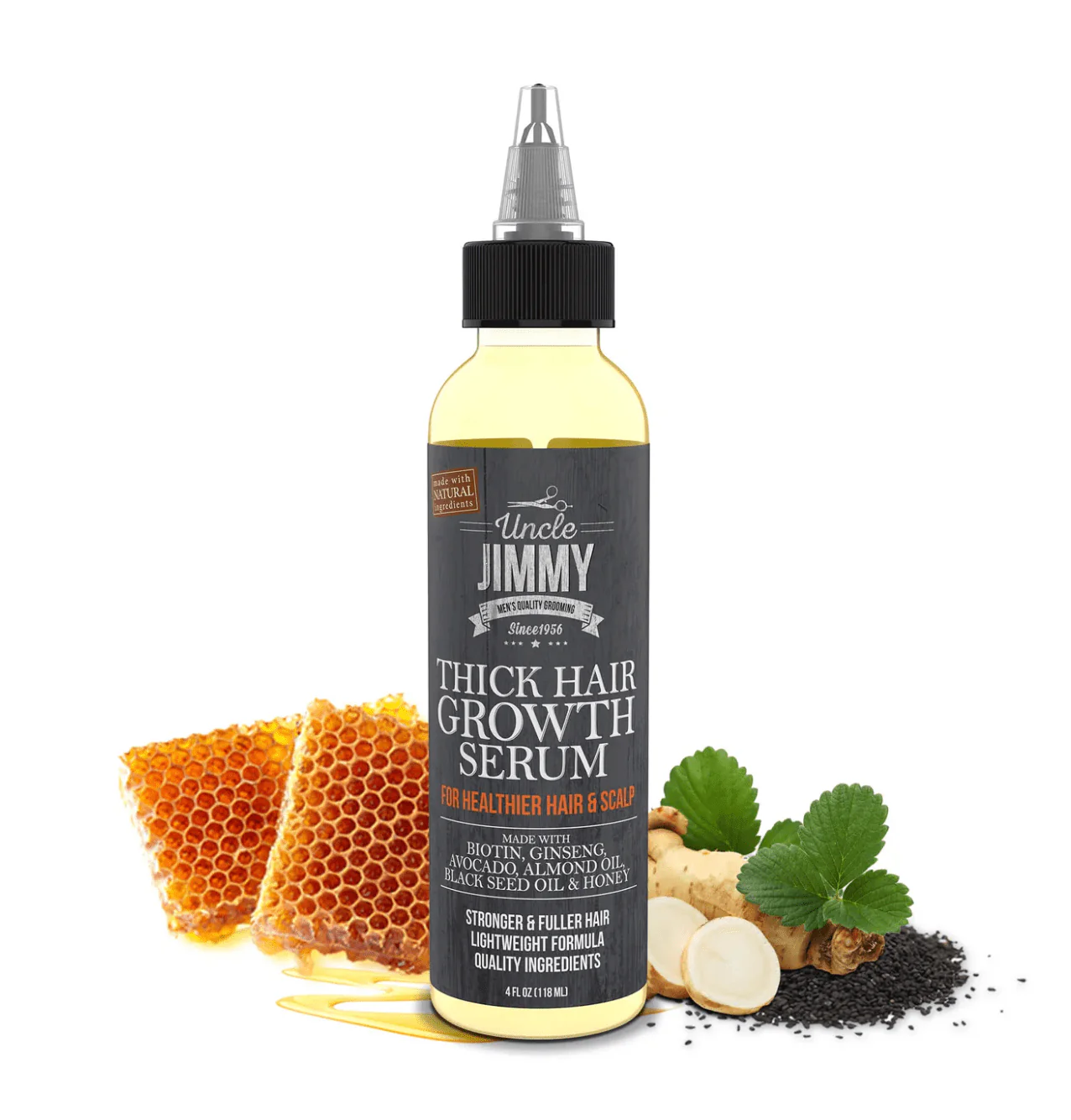 Uncle Jimmy Thick Hair Growth Serum – 4oz - Image 2