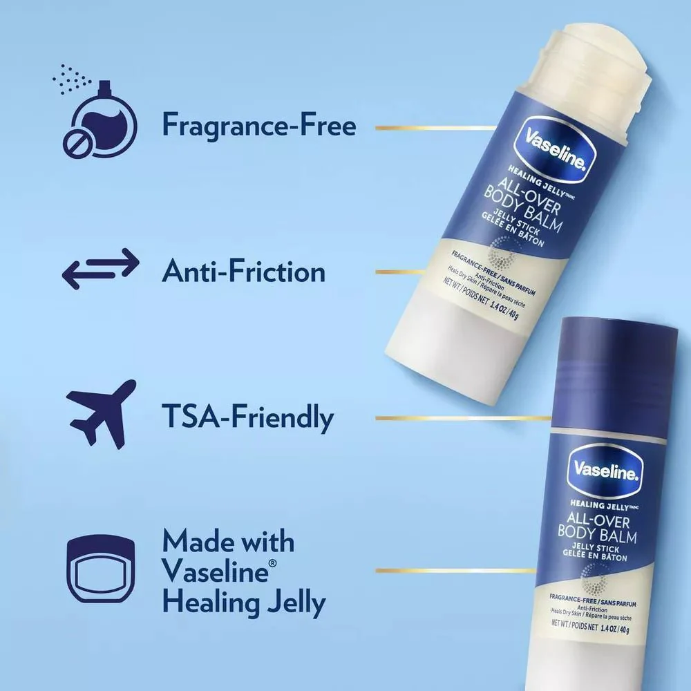 Vaseline All-Over Body Balm Stick Unscented – 1.4oz - Image 3
