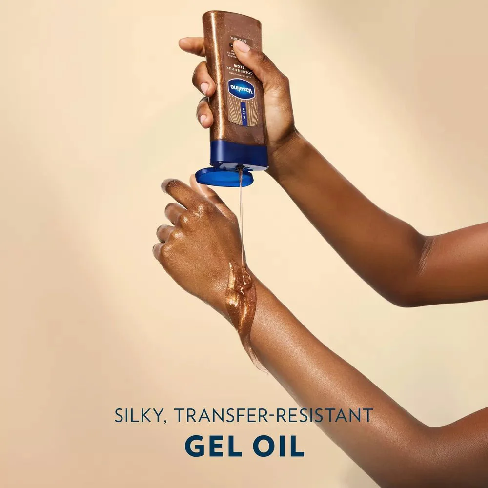 Vaseline Glazed & Glisten Vanilla Cocoa Shimmering Gel Body Oil – 6.8oz - Image 4