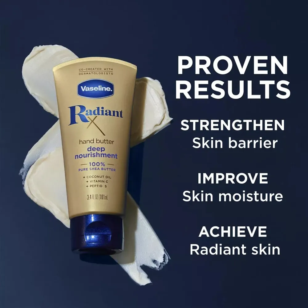 Vaseline Radiant X Deep Nourish Hand Butter - 3.4oz - Image 7