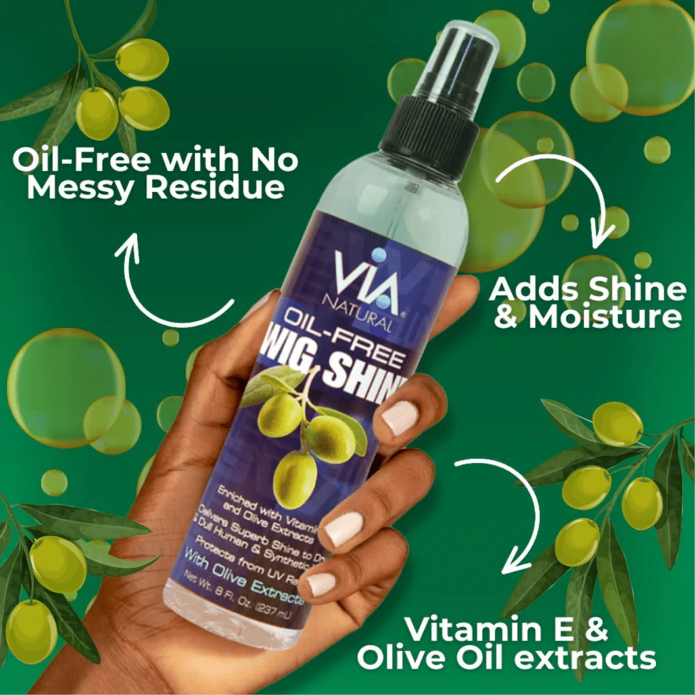 Via Natural Oil-Free Wig Shine Spray - Image 11