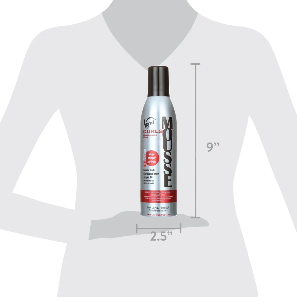 Vigorol Curling Mousse - Moisturizing Anti-Frizz for Frizzy Hair - Image 3