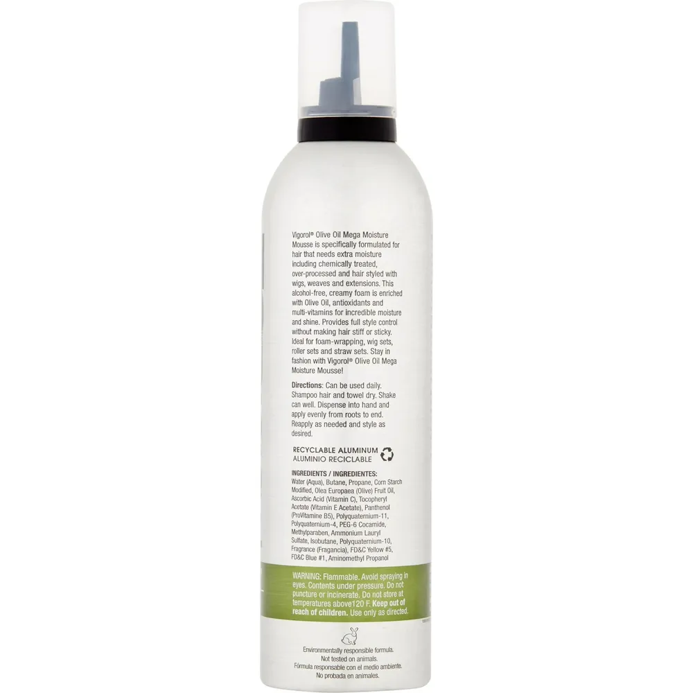 Vigorol Olive Oil Moisture Mousse - For Chemically Treated Hair - Image 3