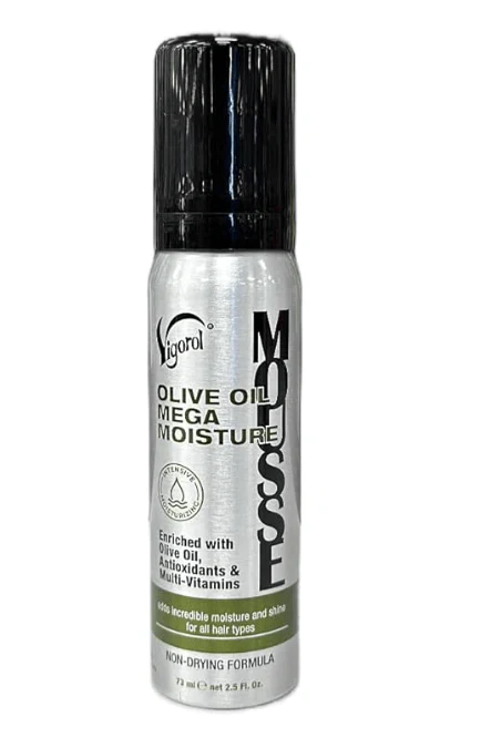 Vigorol Olive Oil Moisture Mousse - For Chemically Treated Hair - Image 8