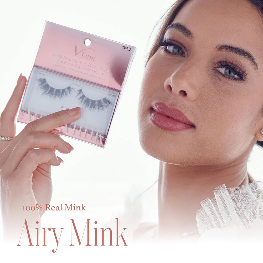 VLuxe by iEnvy Airy Mink Lashes – 100% Real Mink - Image 2