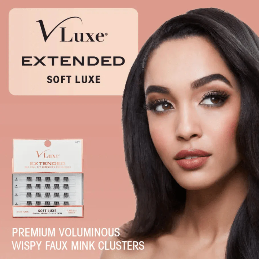 VLuxe Faux Mink Lash Clusters β Soft Luxe