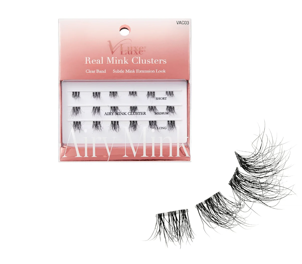 VLuxe & i-ENVY Real Mink Lash Clusters –Fluffy Extension - Image 11