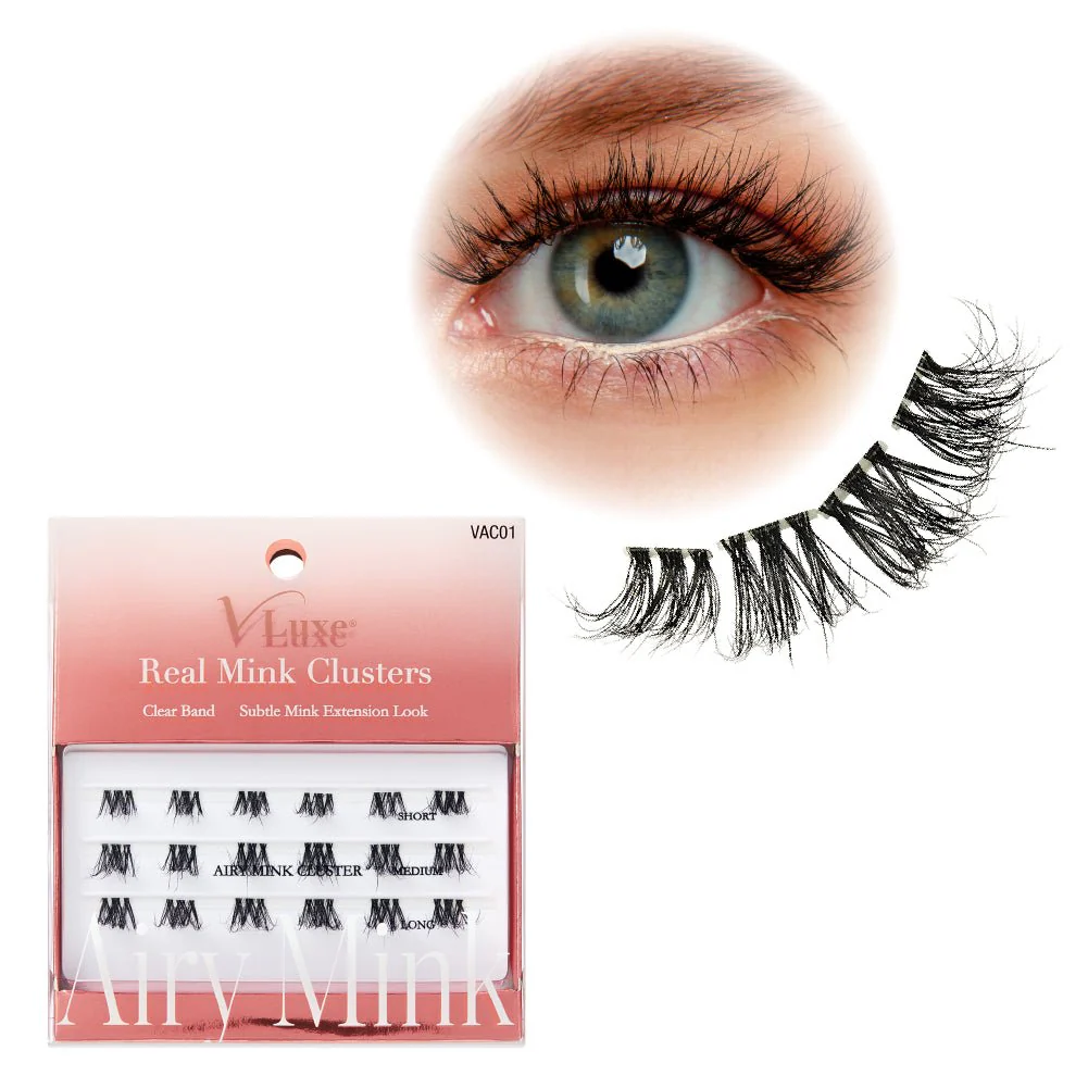 VLuxe & i-ENVY Real Mink Lash Clusters –Fluffy Extension - Image 2