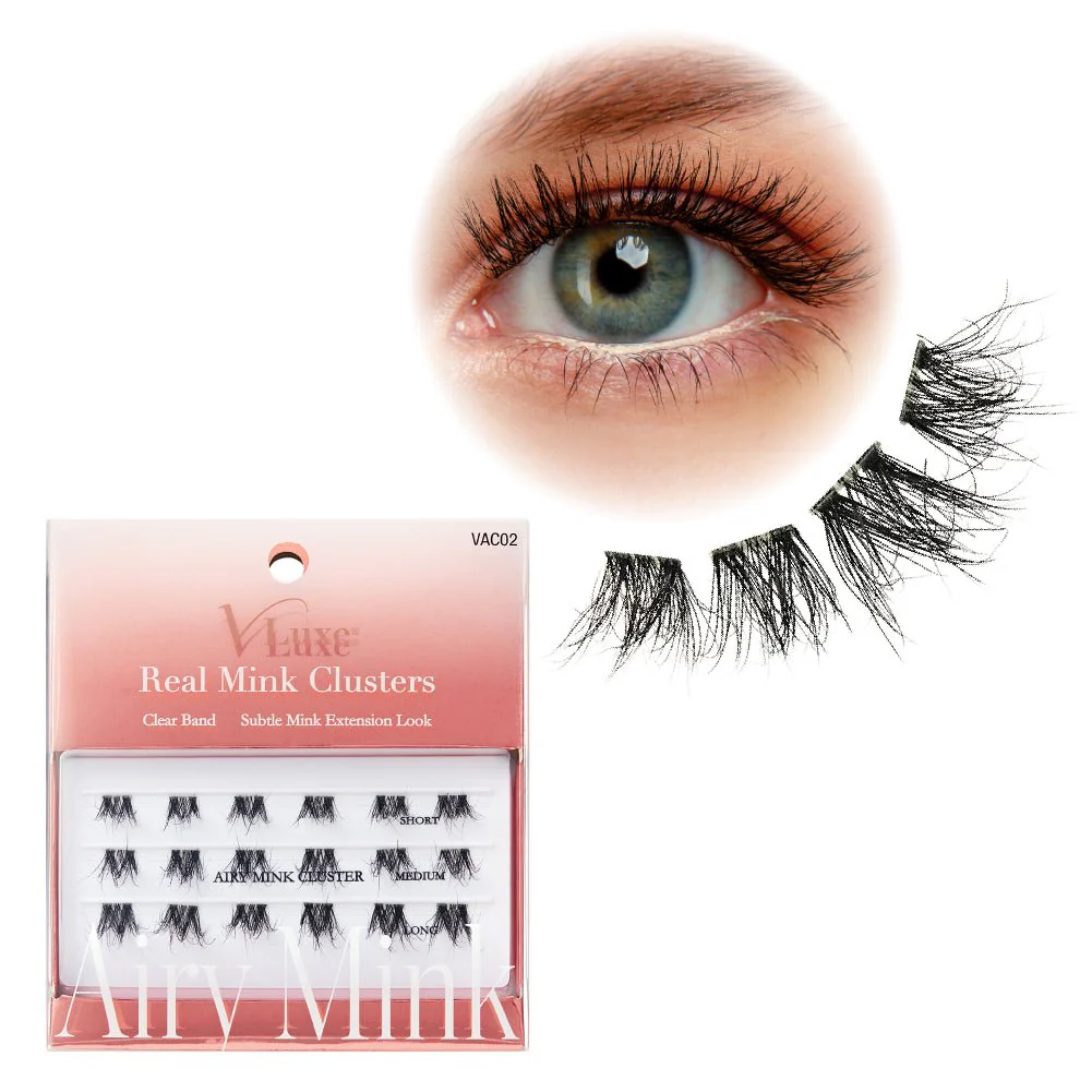 VLuxe & i-ENVY Real Mink Lash Clusters –Fluffy Extension - Image 4
