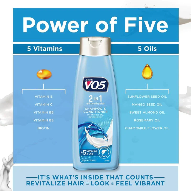 VO5 2-in-1 Moisturizing Shampoo & Conditioner - Image 2