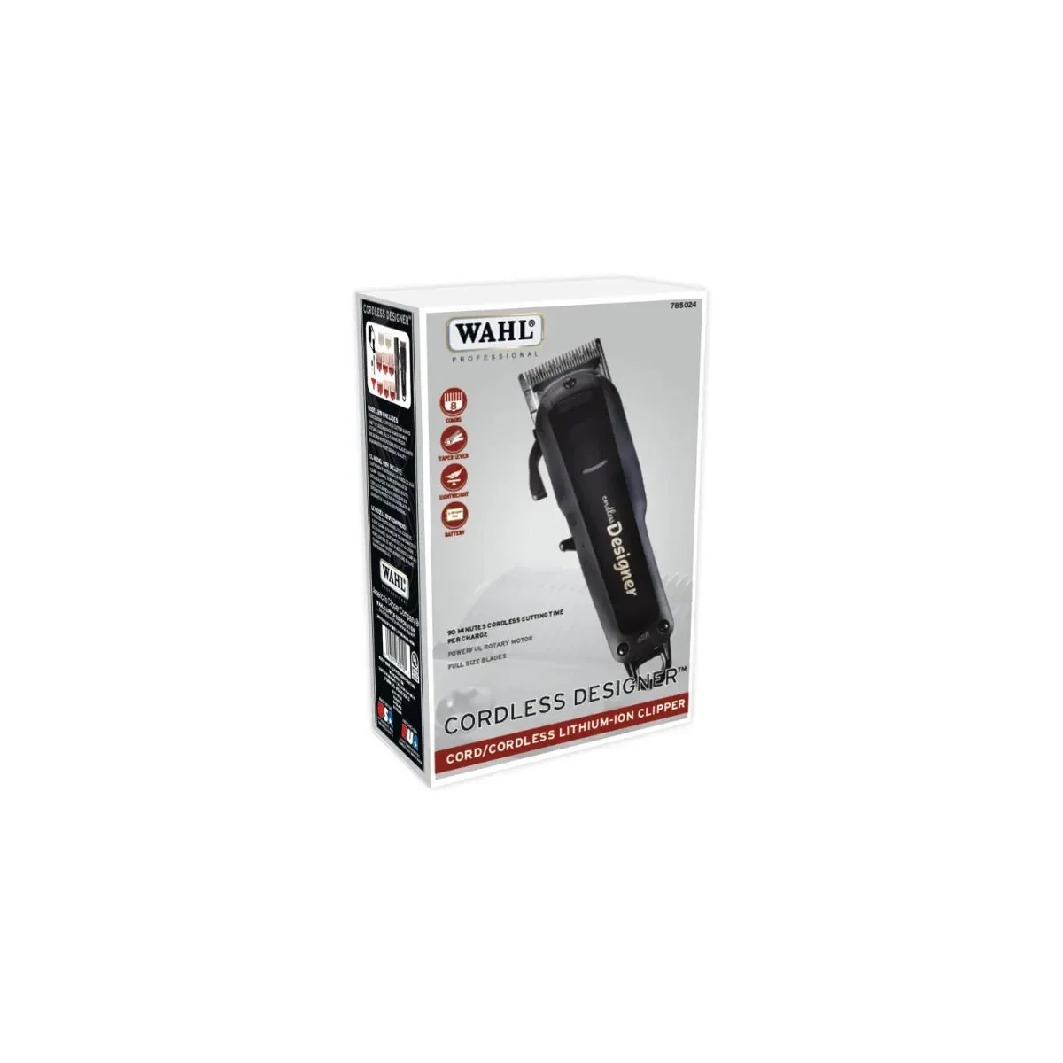 Wahl Cordless Designer Clipper – Black - Image 2