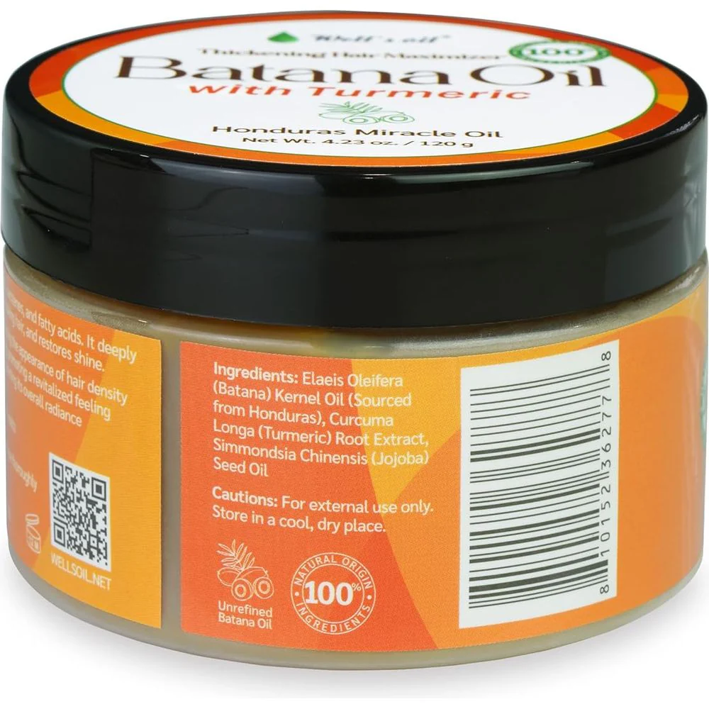 Well’s Batana Oil with Turmeric Extract - 100% Natural 4.23oz - Image 3