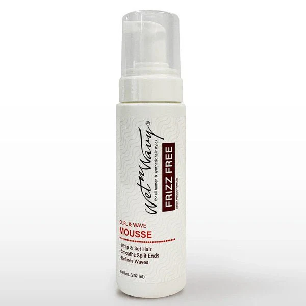 WET-N-WAVY Frizz Free Curl and Wave Mousse - 8 oz