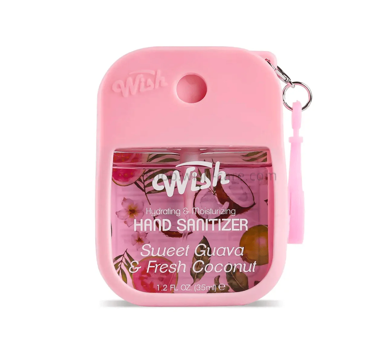 Wish Sanitizer Spray Keychain with Silicone Case - 1.2oz - Image 6