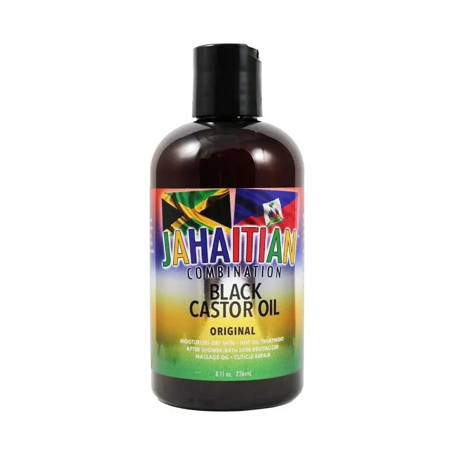 Jahaitian Combination Jamaican and Haitian Black Castor Oil - 4 oz