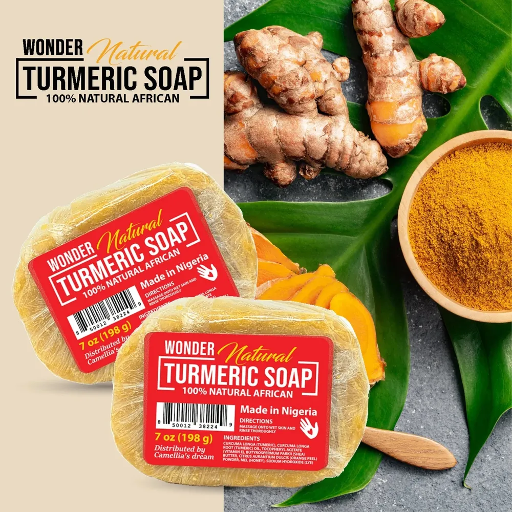 WonderLoc Natural Turmeric Soap – 7oz - Image 3