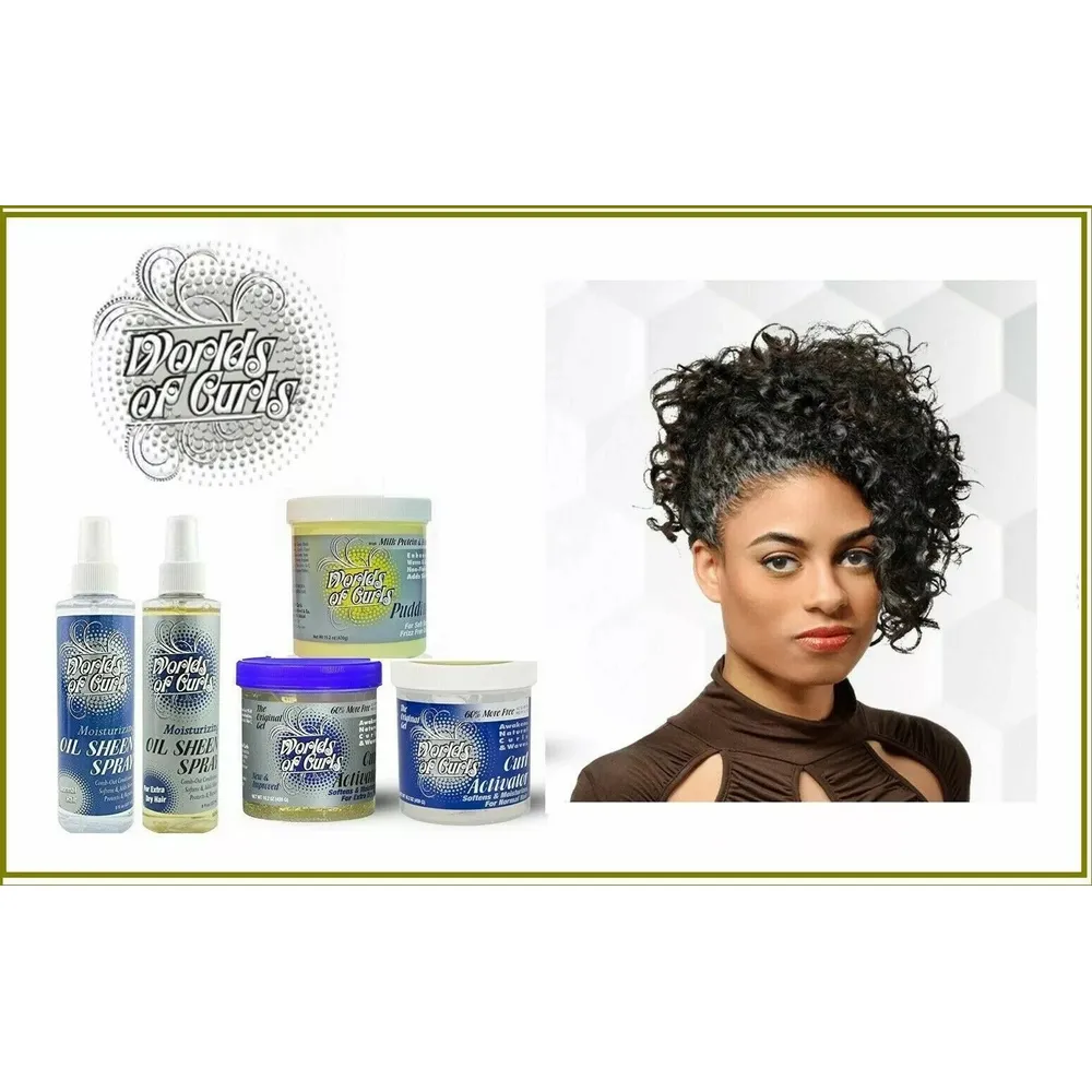 Worlds of Curls – Curl Activators, Sheen Sprays & Styling Gels for Normal & Dry Hair
